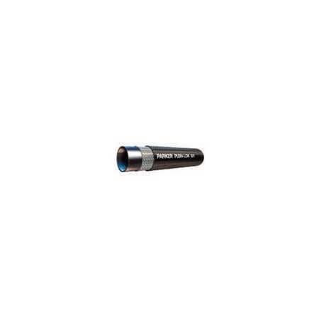 Parker 821 Multipurpose Push-Lok Hose, -8 Size, One Fiber Braid, Fiber Braid Cover 821-8-RL